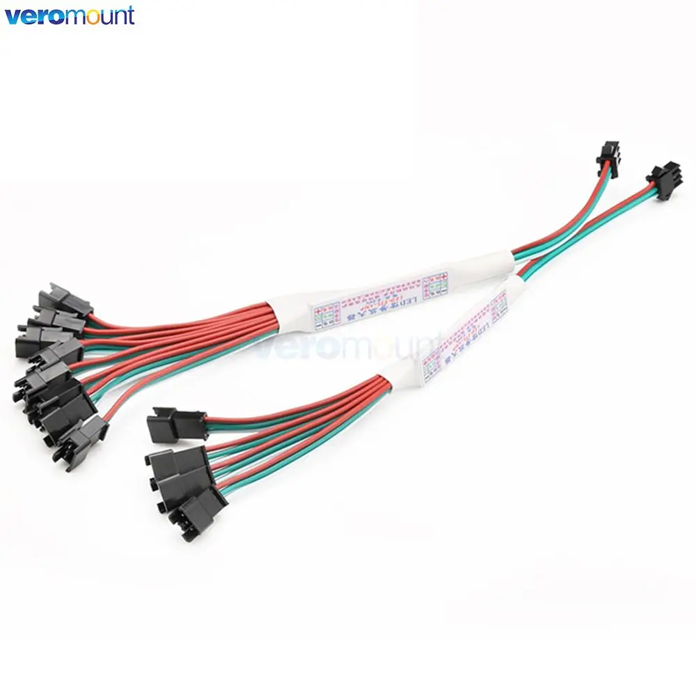 미니 SPI 신호 증폭기 싱크 스플리터, 픽셀 라이트 스트립 스트링 모듈 컨트롤러용, LED TTL-AMP, DC5V-24 V, 1-4/8 출력