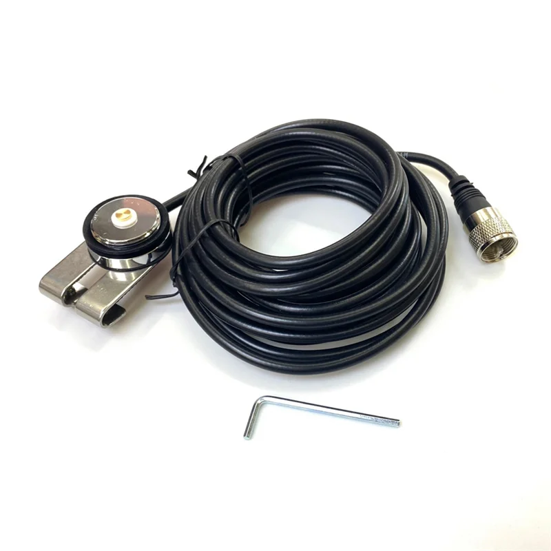 N-2 5M NMO PL259 RG-58 동축 케이블 안테나 케이블 NMO 마운트 자동차 트럭 아마추어 라디오 모바일 자동차 라디오 안테나 케이블