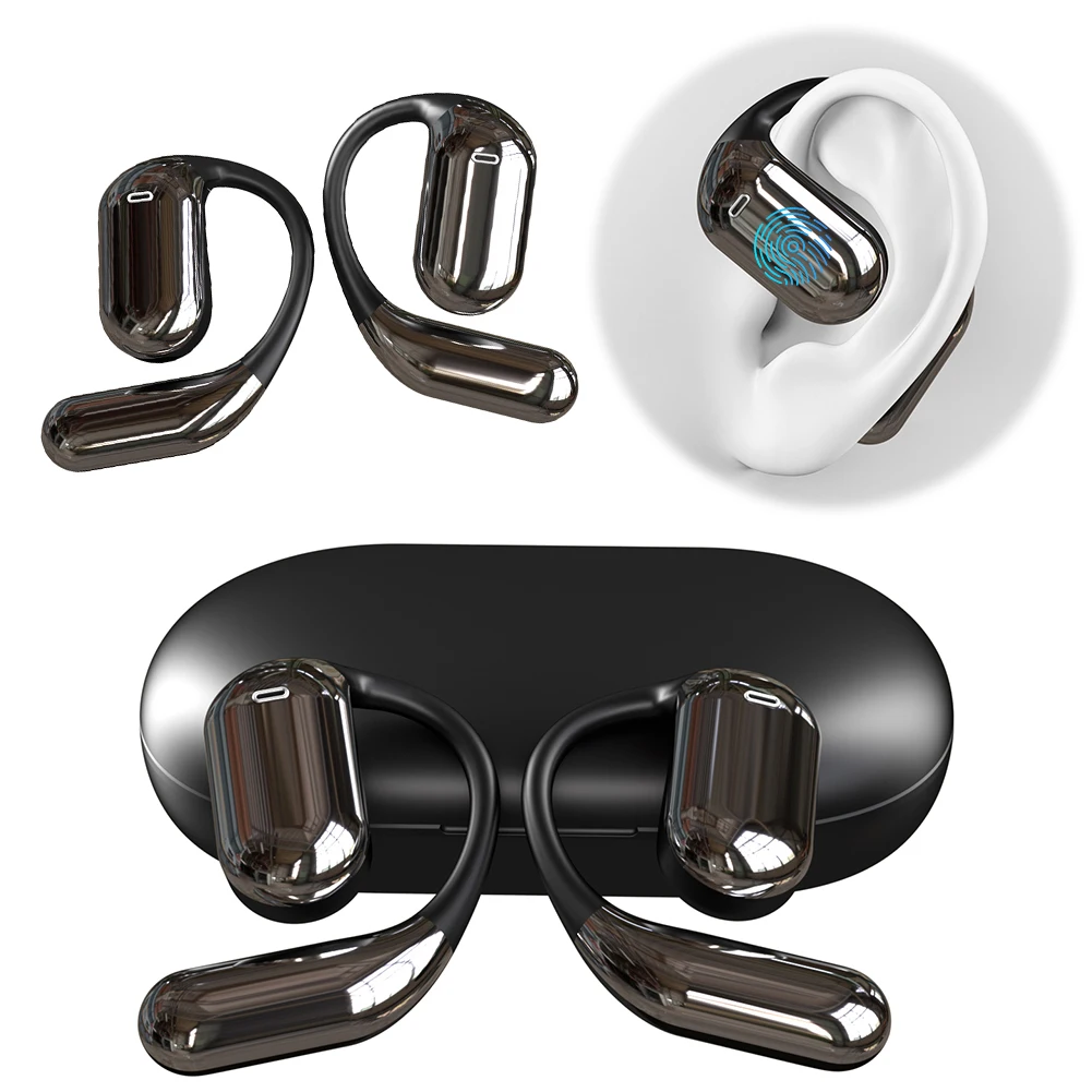 Q16 AI Translating Earbuds Real-Time Translation Headphones 3-in-1 Noise Cancelling 144 Languages Instant Translators Ear Hook