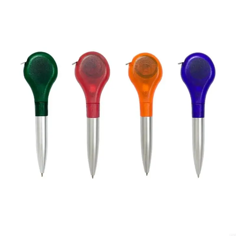 12PB 4Pcs Ruler Tape Measure Pens Tape Measure in Writing Pens 2 in 1 Multifunctional Ballpoint
