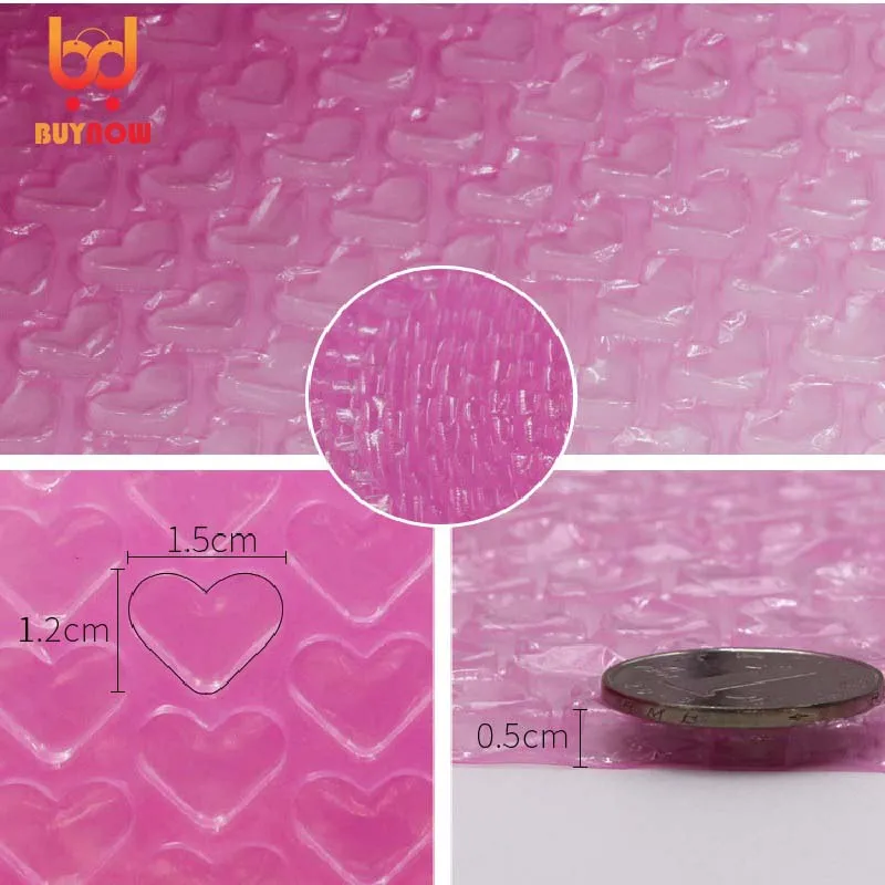 20cm x 5 meter Pink Air Bubble Roll Love Heart-shaped Party Favors Gifts Packing  Foam Roll Gift Box Packing Filler Wedding Decor - AliExpress