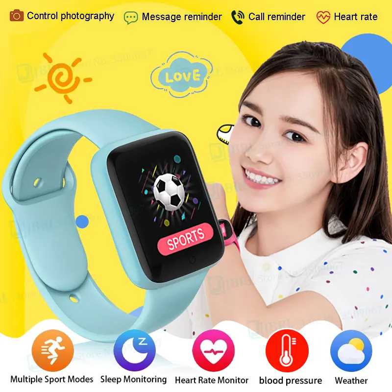 Y68 Kid Children Smart Watch Girls Boys Smartwatch Heart Rate Sport Electronic Clock Fitness Tracker Smart-watch For 10-18 |