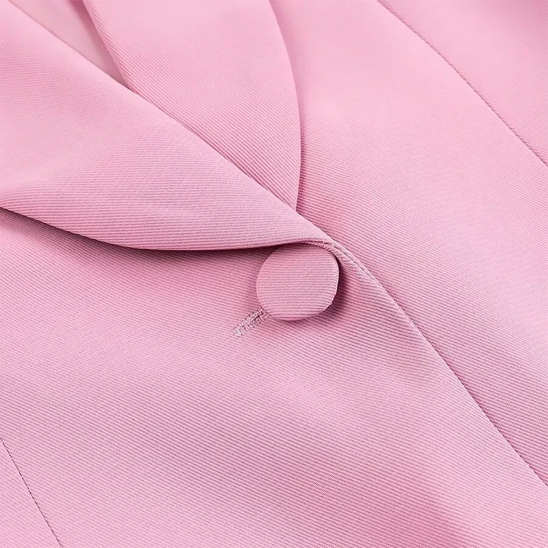 Elegant Blazer Pants Set Solid Loose Lapel Single-breasted Coat Wide Leg Trousers Sets Fall Office New in Matching Suits