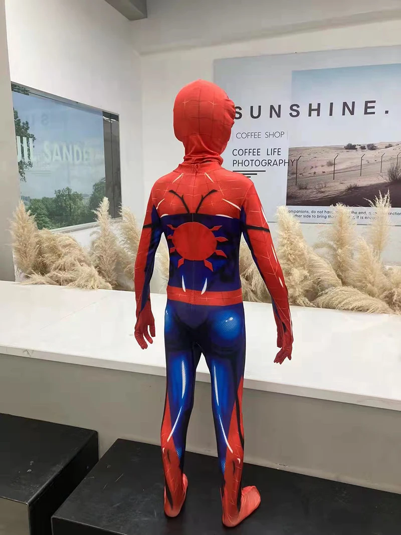 Film Classic Iron Spiderman Cosplay maschera attaccata incredibile Super  hero per bambini adulto Halloween Party Costume body - AliExpress