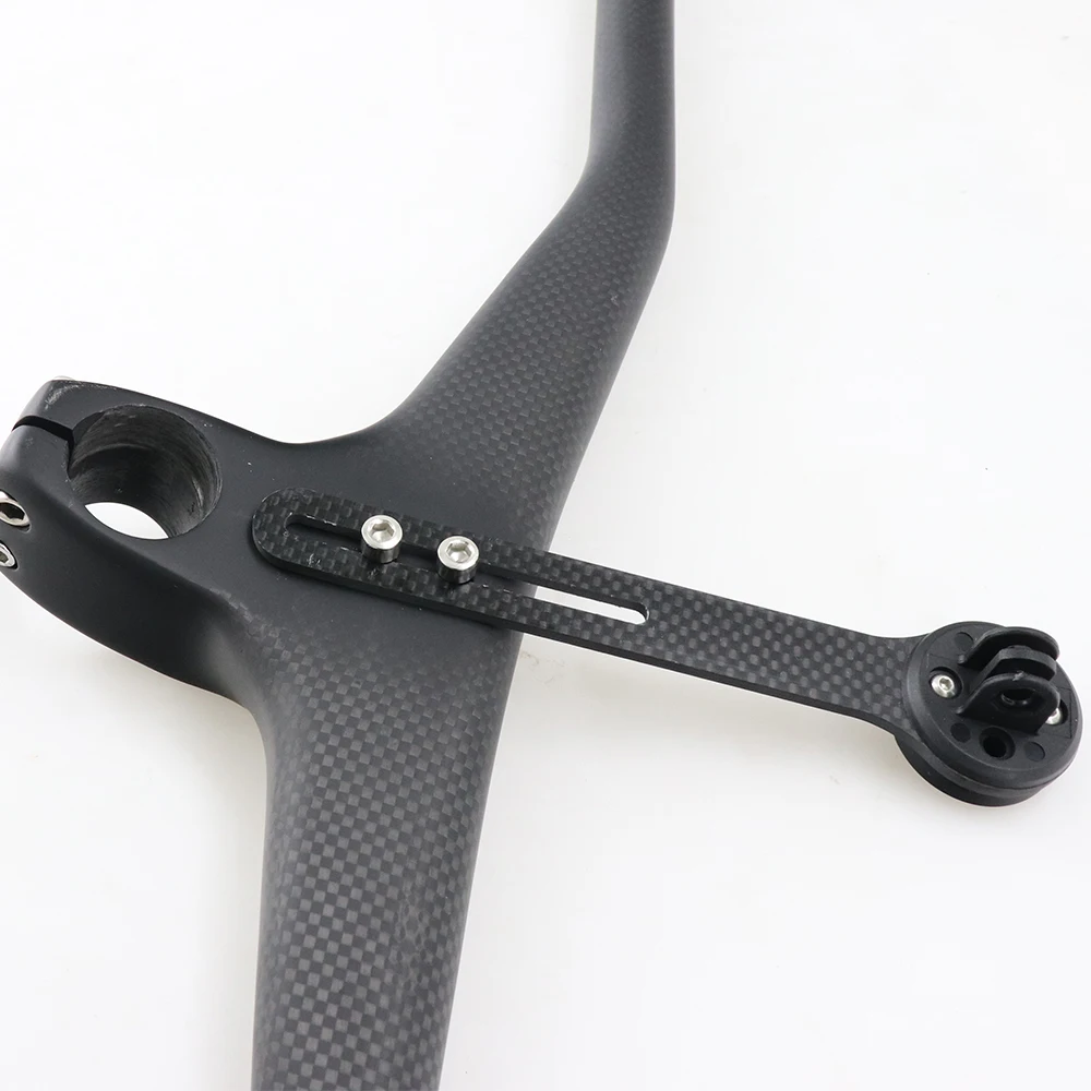 Guidon intégré en carbone pour VTT, pièces de vélo, résistant, 28.6mm-10mm, tige 680 ~ 780mm, 60mm, 70mm, 80mm, 90mm, 100mm  18