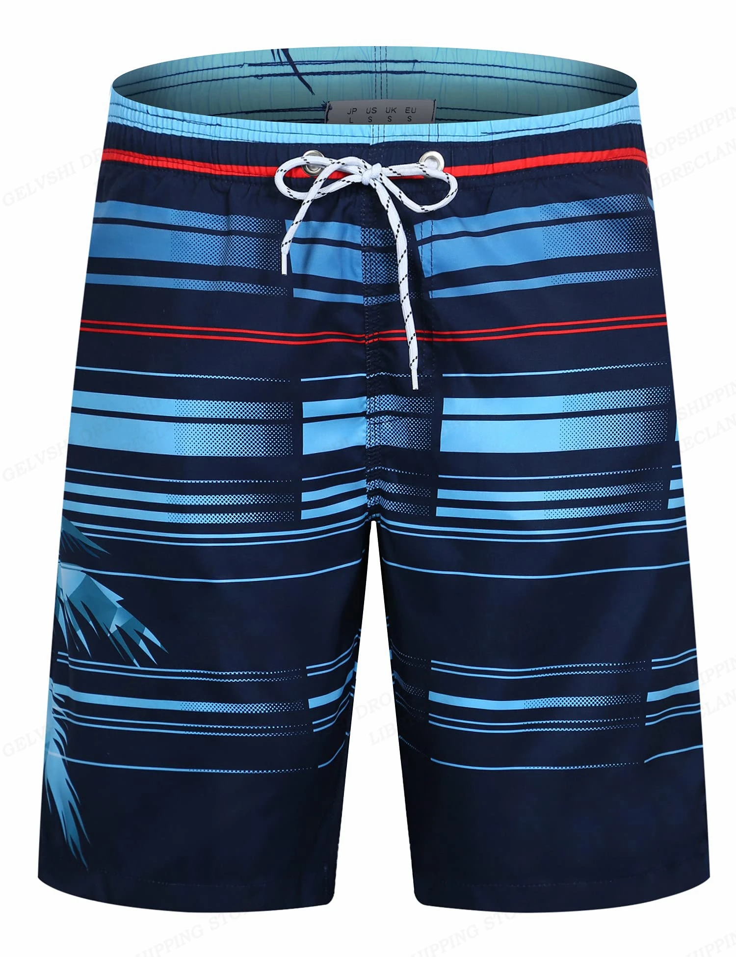 Striped Beach Shorts Men 3D Fashion Swimwear Board Shorts Trunk Gym Fitness Pant Men's Briefs Swimsuit Beachwear Short 4
