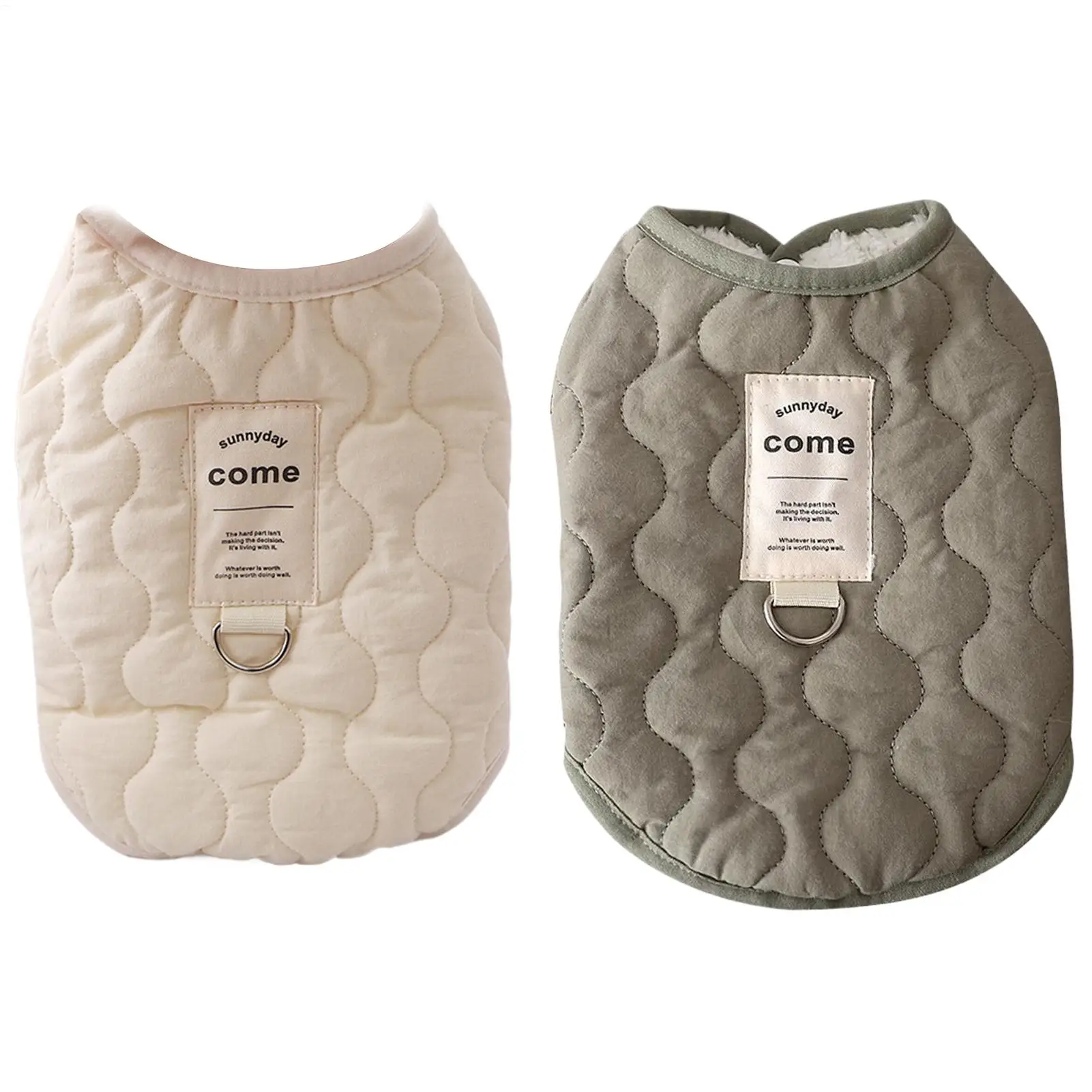 작은 강아지 겨울 자켓 따뜻한 강아지 자켓 내장 하네스 홀 포함 추운 날씨 애완동물 의류 아늑한 눈 조끼 소형견 고양이용