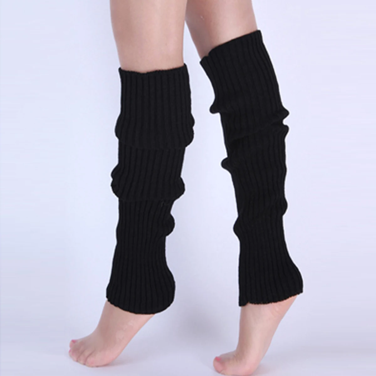 Frauen Herbst Lange Gestrickte Fuß Abdeckung Bein Atmungsaktive Wärmer Winter Protector Strumpf Legging Damen Gestreiften Bein Wärmer Socken – Detail 12