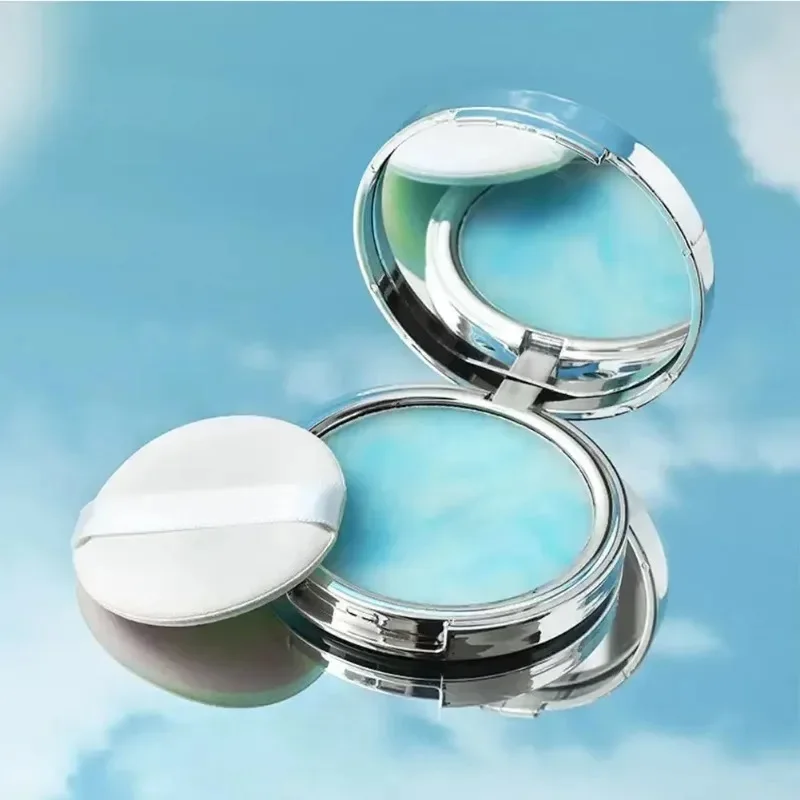 Oil Control Long-lasting Powder with Puff for Makeup Setting Waterproof Wet and Dry Facial Foundation Cosmetics