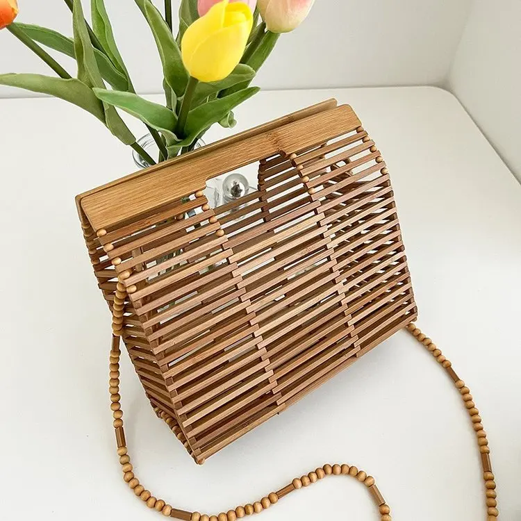 

Personalized Women's Bags 2022 , Summer New Popular Bamboo Bags , Hollow Basket Shopping Bag , Fashion Ladies Beach Handbag