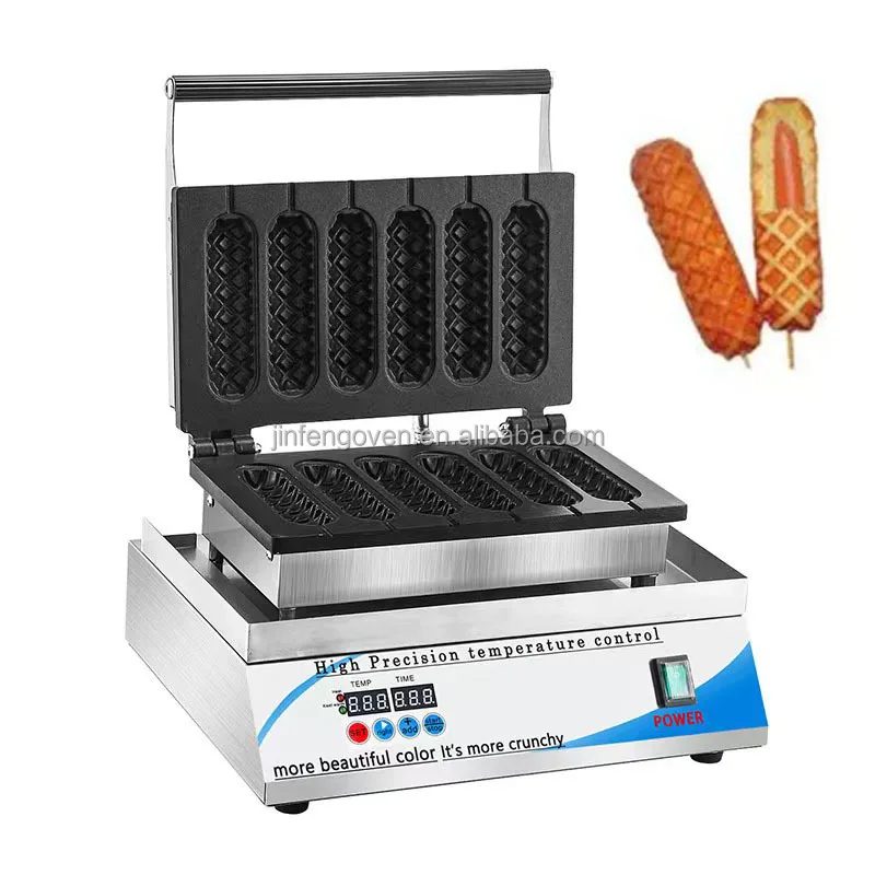 

Guangdong Time Control Pro Non-Stick Cooking Surface Electric Hotdog Waffle Crispy Maker