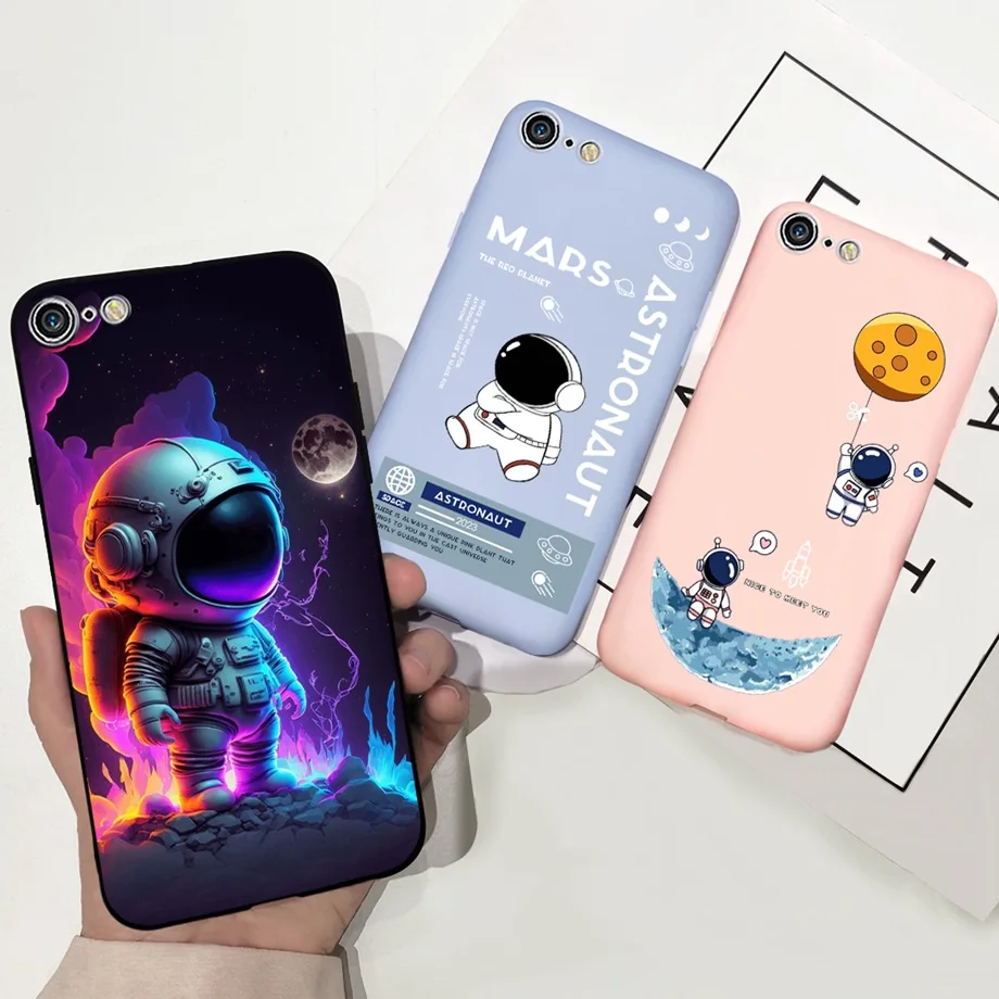 Lovely Astronaut Pattern Fundas Per Iphone 6 Plus 6 Plus Custodia Iphone6 Custodia In Silicone Liquido Per Iphone 7 Plus 8Plus Soft Coques
