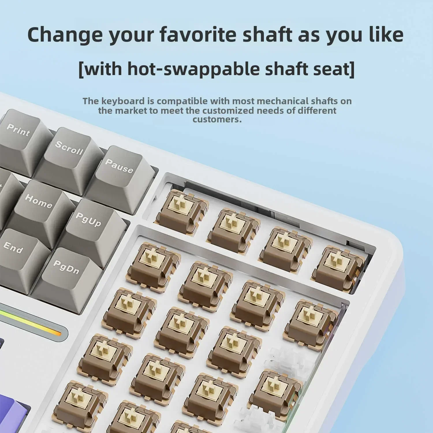 AULA F108/PRO INSTOCK メカニカルキーボードワイヤレス 2.4 グラム