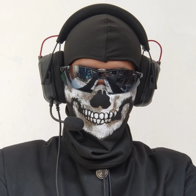 Party Masks COD MW2 Ghost Skull Balaclava Ghost Simon Riley Face War Game  Cosplay Mask Protection Skull Pattern Balaclava Mask 231020 From Jiu10,  $8.63