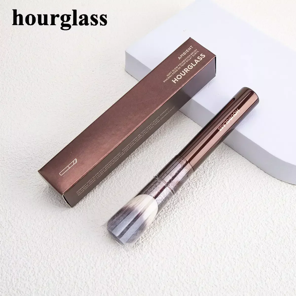 Hourglass Makeup Brushes Long Handle Oblique Foundation Make-up Brush  Foundation Buffing Brush Concealer Brush Makeup Tools 5