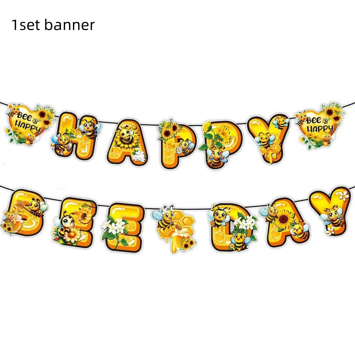 130*220cm Bee Party Tischdecke Kinder Geburtstag Liefert Hombae Bee Dekorationen Tisch Abdeckung für Jungen Mädchen Baby dusche – Detail 7