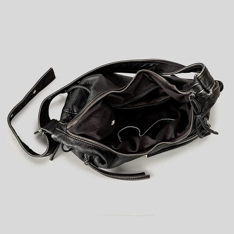 Borsa a Tracolla da Donna, Design Semplice a Tinta Unita con Stampa Lettere Dorate, Borsa Grande Capacità per Uso Quotidiano e Pendolarismo, Borsa da Donna - immagine 6