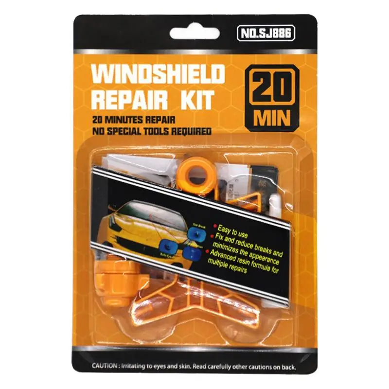 

Windshield Crack Repair Kit Windshield Glass Repair Kit Cracked Windshield Repair Kit For Chips Cracks Star-Shaped Crack
