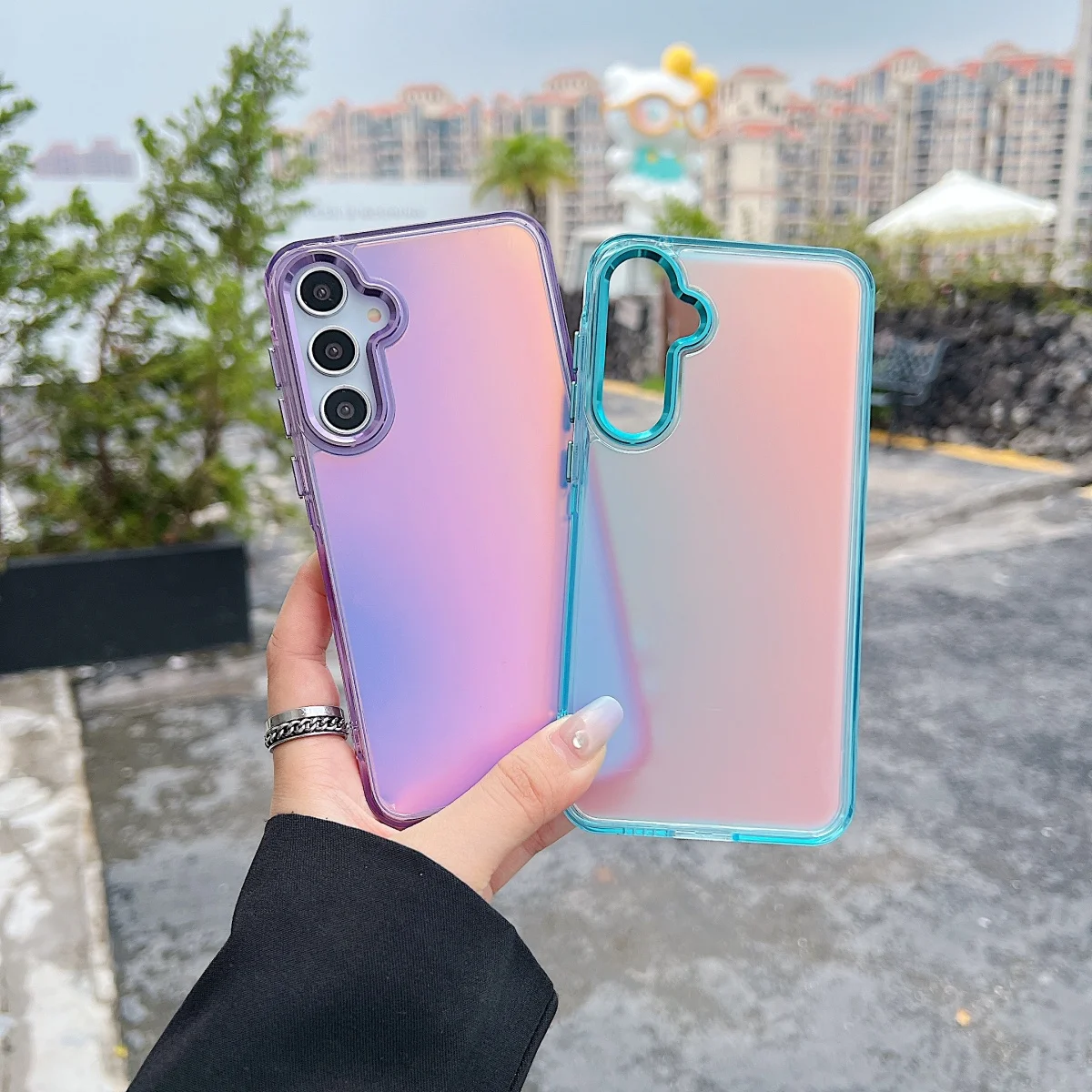 Luxury Gradient Laser Aurora Phone Case