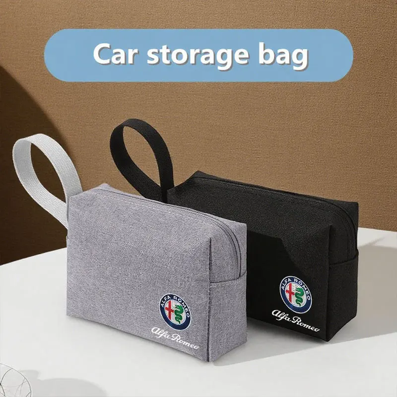 Borsa organizer per auto Borsa portaoggetti digitale portatile Custodia protettiva per Alfa Romeo giulietta 159 mito giulia stelvio 147 Accessori