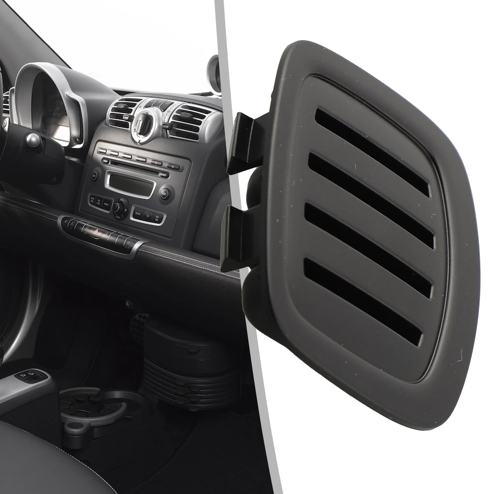 자동차 블랙 센터 터널 콘솔 A4516890837CR4A 스마트 포 포투 451 플라스틱 직접 교체 액세서리용 커버 스트립용