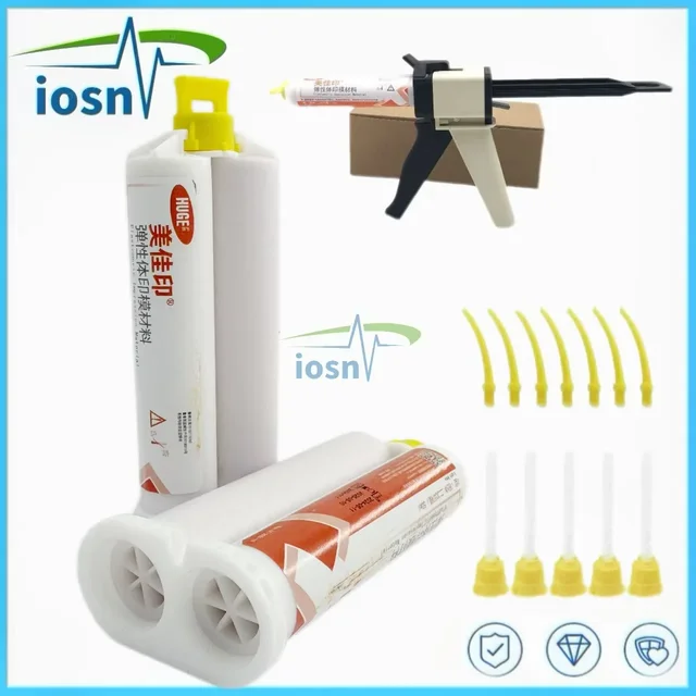 50ml/PCS Dental Impression Material Light Body Silicone Rubber Elastomeric Dental Silicone Impression MaterialsDentist Tool