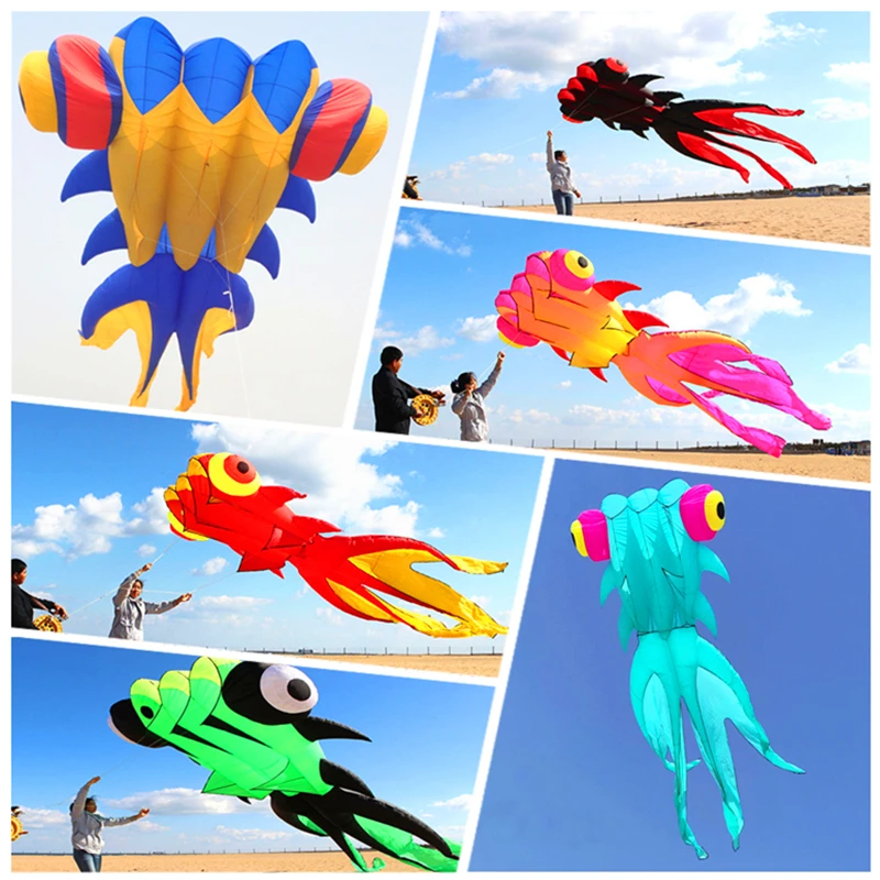 free shipping goldfish kite flying fish kite for adults kites pendant kites nylon soft kite wind outdoor game sport