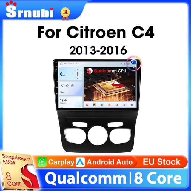 Autoradio Android pour citroën C4 C4L DS4 2013 2014 2015 2016, système Intelligent Carplay, lecteur multimédia, Navigation GPS 1