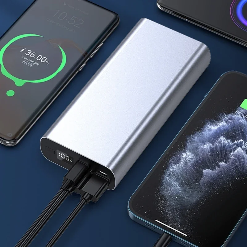 Battery Case Polymer Battery Charging Mobile Power Supply PD 22.5W Digital Display