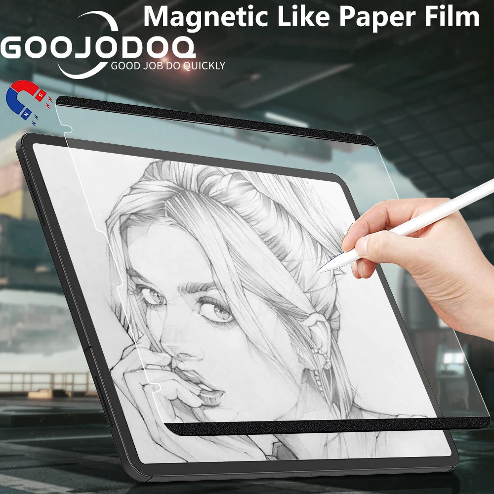 Come La Protezione Dello Schermo Magnetica In Carta Per Ipad 12 9 2021 Pro 11 Air 4 Air 5 10.2 Per Ipad 7Th 8Th 9Th Generation Screen Protector