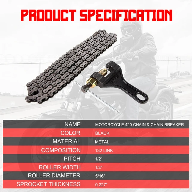 Near Me For Mini Bike ASDFGHT 420 Standard Roller Chain 132 Link