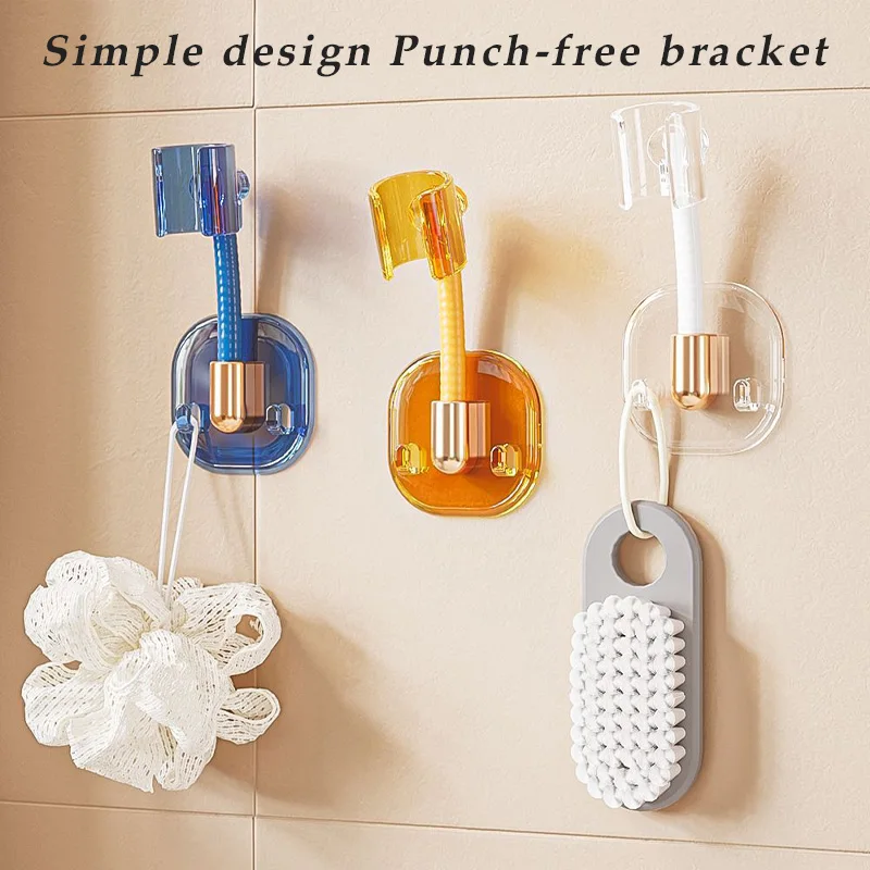

Shower Bracket Non-perforated Fixed Seat Universal Adjustable Rosette Bathroom Children Spray Head Flower Sun Shower Base Holder