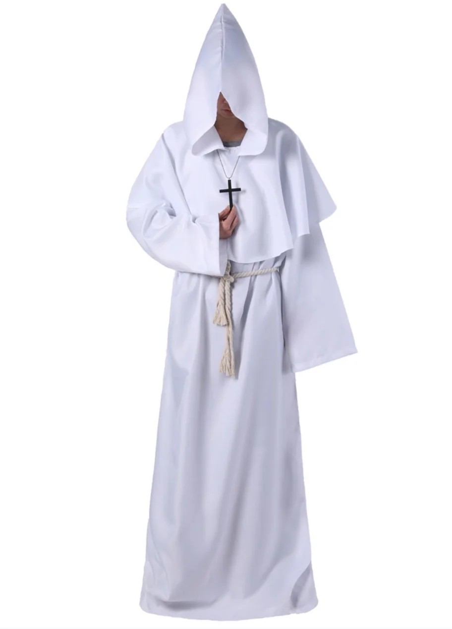 

Priest Robe Wizard Male Christian Clothing Repair Hall Medieval Monk Costume Priest Costume Halloween Costume Cloak