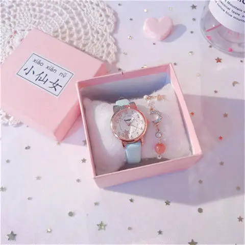 Simple Waterproof Sporty Cute Girl Fresh Quartz Watch Cartoon Watch Birthday Gift For Best Friend 5