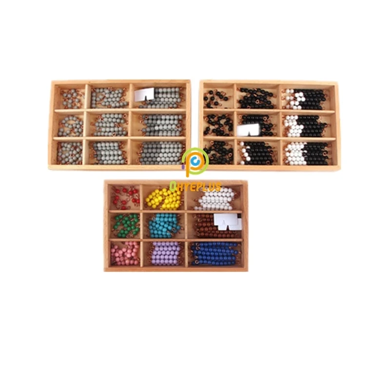 Montessori-Store Catene Di Perle Da 1 A 9 – Materiale Didattico Per Imparare La Matematica