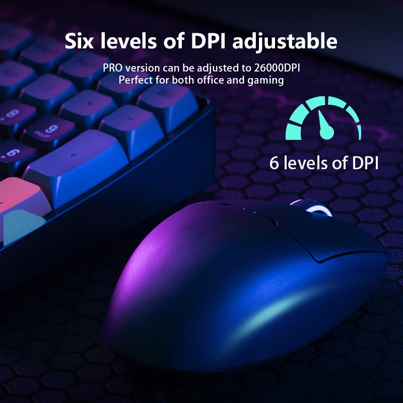 Aigo GM Wireless Bluetooth Wired Tri-Mode Gaming Mouse For Laptop IPad Tablet Notebook Office 2.4G Light And Thin Gaming Mouse wireless mouse,gaming mouse,wired mouse