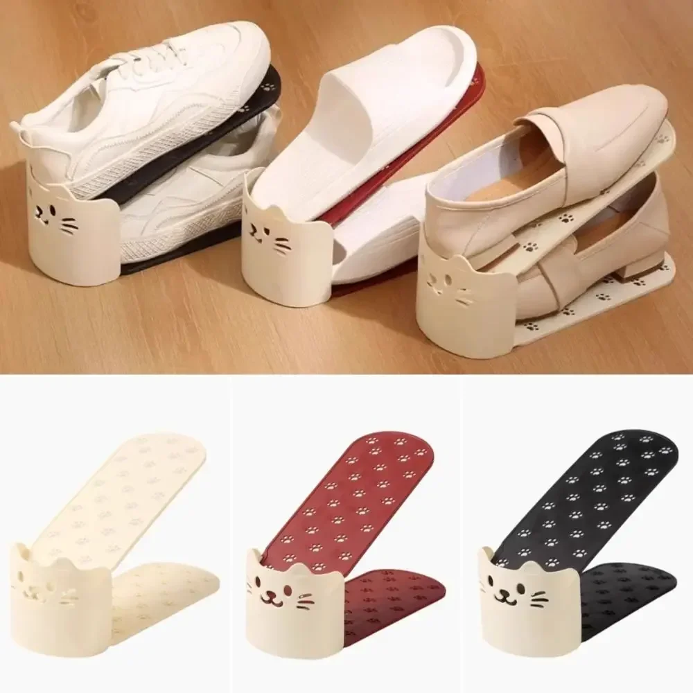 Adjustable Shoe Rack Double Layer Shoe Organizer Space Saving Shoes Stand Closet Organization 1/10CS
