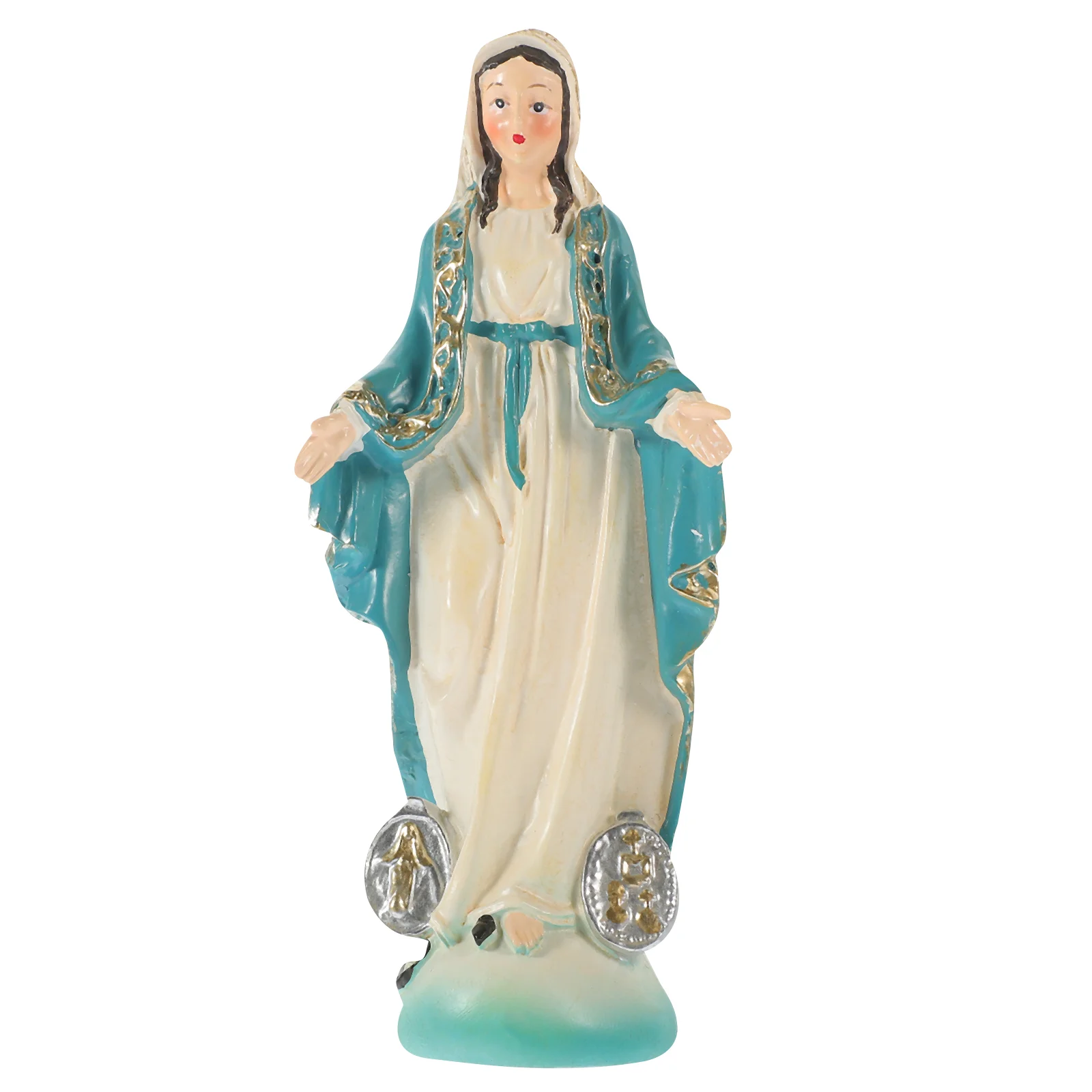 

Resin Virgin Mary Statue Madonna Resin Craft Virgin Mary Figurine Desktop Ornament