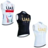 White Uae Jersey Quick Dry Team BORAFUL Bike Vest Windbreaker Men Women Riding Ropa Ciclismo Sleeveless Cycling Jersey Tshirt 1
