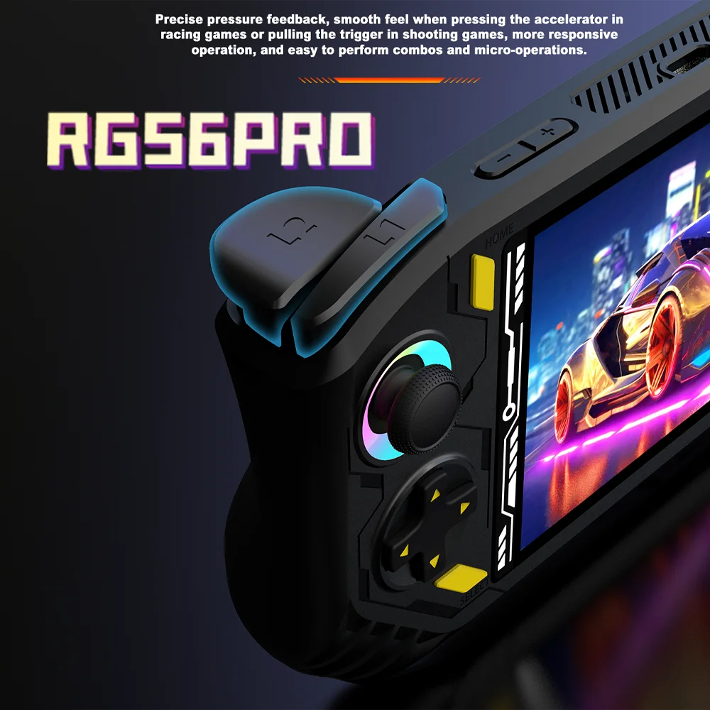 RG56 Pro Mini Retro Gaming Console Ultra Fast Boot Load All Kinds Of Classic 3D Games HD Clear Picture Quality Portable_voghion.com