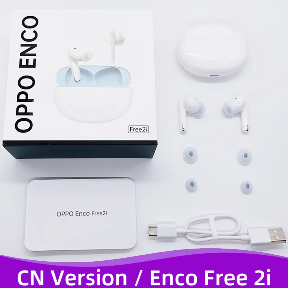 OPPO ENCO Free 2 2i TWS Earphone Wireless Bluetooth 5.2 Earbuds Active  Noise Cancelling Wireless 3 Mic Headphone For Find X5 Pro - AliExpress