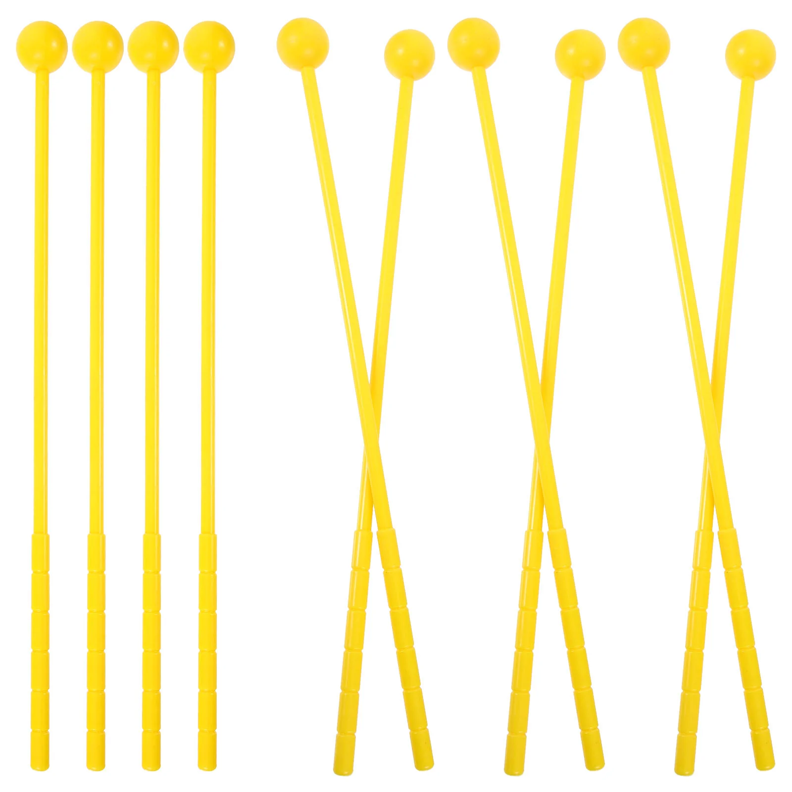 10Pcs Children Drumsticks Plastic Percussion Mallets Drum Sticks Marimba Xylophone Musical Instruments Accessories Performance