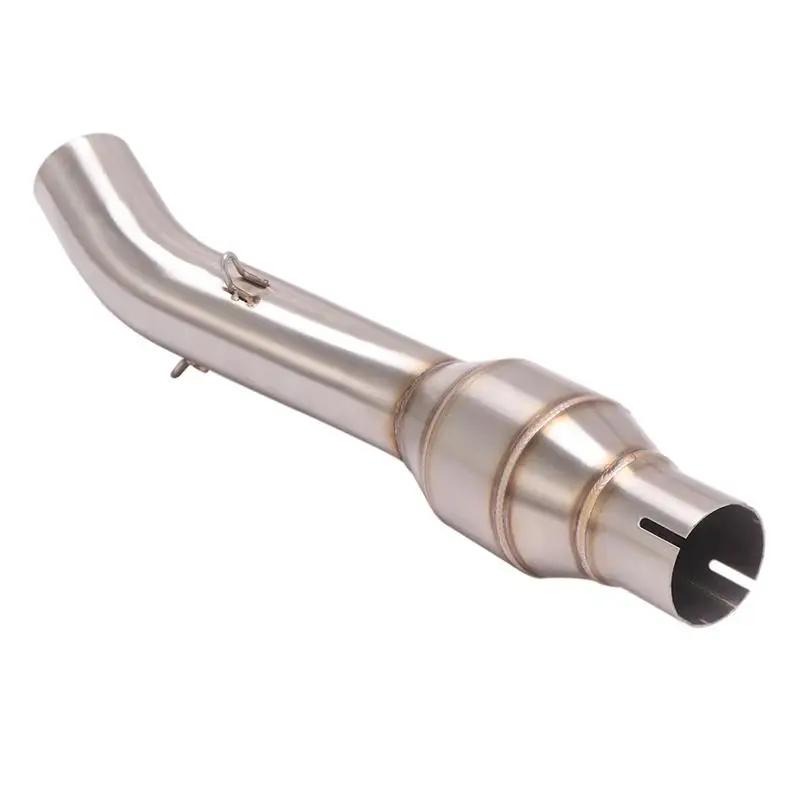 51mm Exhaust Motorcycle Muffler Middle Pipe Mid Link Connect Tube Stainless Steel Tip With DB Killer For Benelli 302S 2019-2021 - Image 5