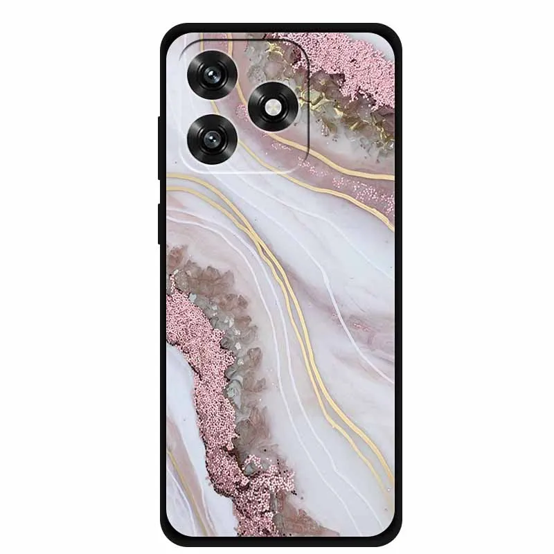 Black TPU Cartoon Soft Silicone Shockproof Case - Protective Back Cover
