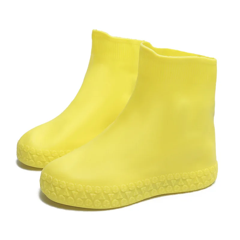 New Women Men Silicone Shoes Covers Short Slip-resistant Shoes Protector Rain Boots Water Shoes Accessories For Rainy Days AL78