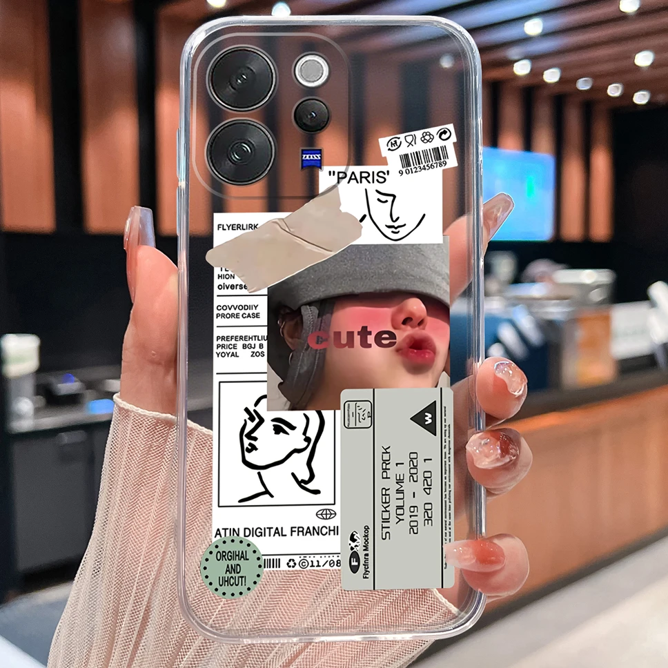Daisy Floral Clear Shockproof TPU Silicone Phone Case