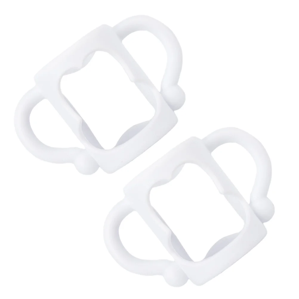 

2pcs Wide Mouth Bottle Handle Feeding Bottle Handles Non-slip Bottle Accessory