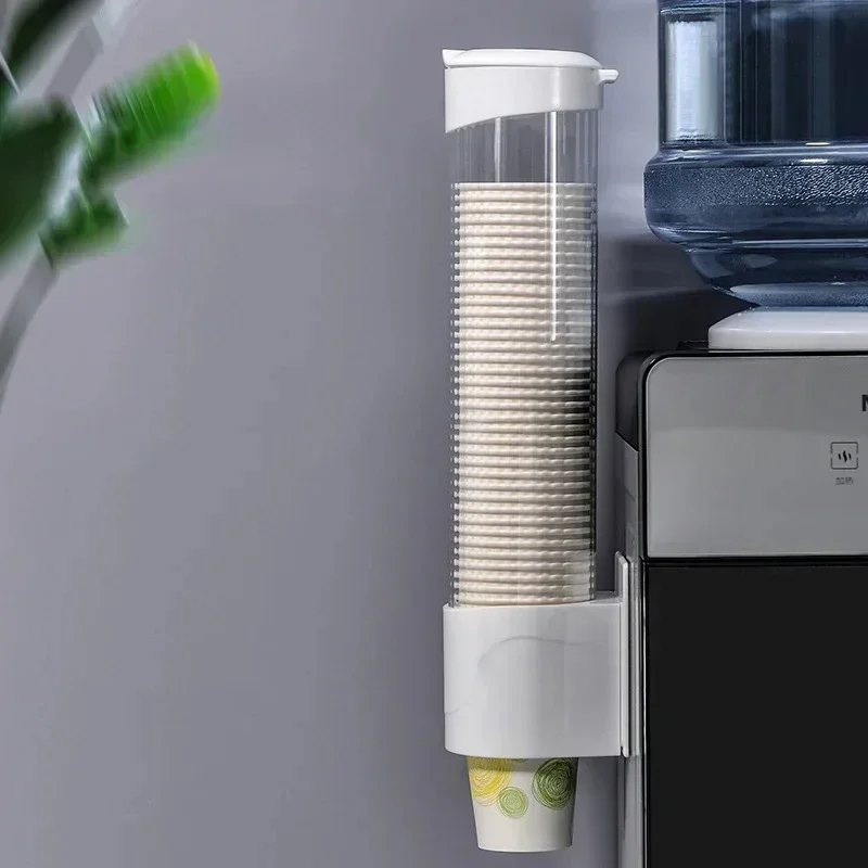 New Dispenser Automatically Drop Cup Remover Disposable Cup Plastic Paper Dust Storage Rack cup storage holder paper cup dispenser