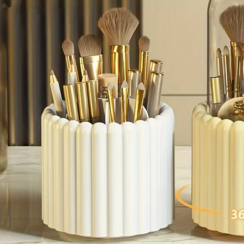 Desktop cosmetics storage box, light luxury dressing table, skincare shelf 5