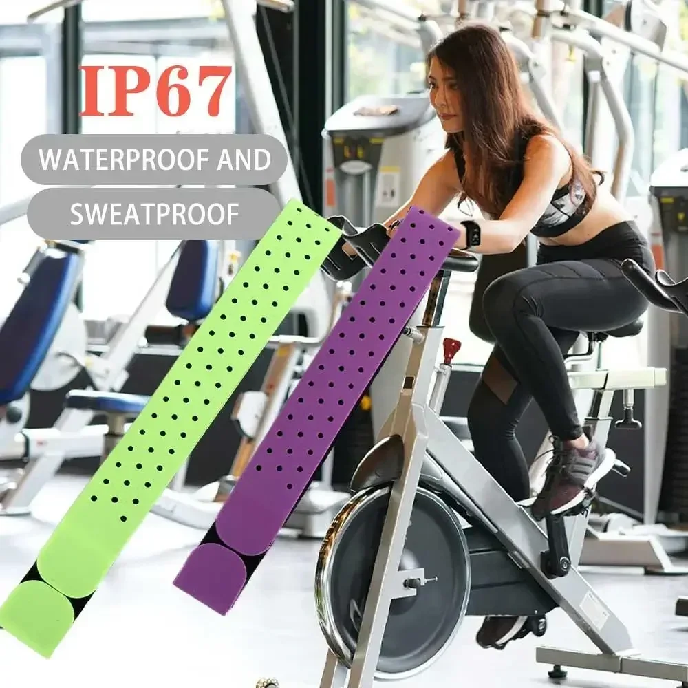 조정 가능한 완장 심박수 모니터 소프트 스트랩 통기성 교체 완장 Scosche Garmin Wahoo TICKR XOSS와 호환 가능